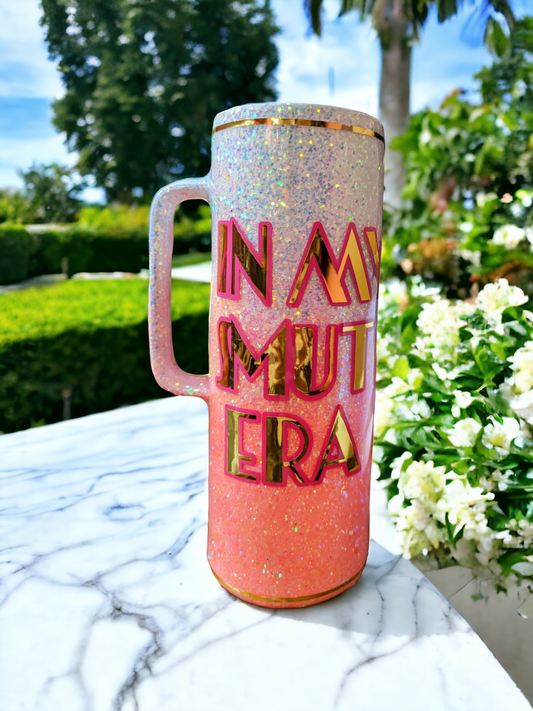 20 oz Stainless Steel Tumbler with Handle - In My Smut Era